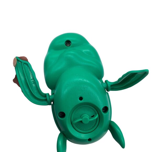 Green Wind-Up Turtle Pool Bath Toy Target 4” Long Sun Squad Floats - Picture 4 of 6